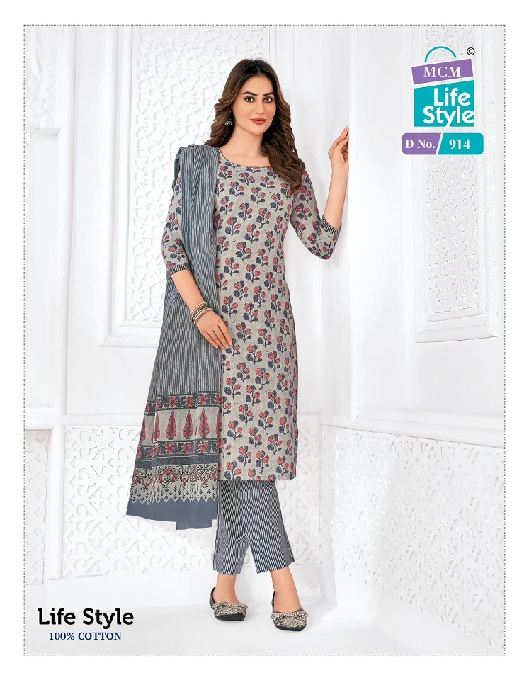 Mcm Lifestyle Vol 9 Pure Cotton Wholesale Salwar Suit Catalog — Wholesale Salwar Suits, Mcm  wholesale from Surat — view 9